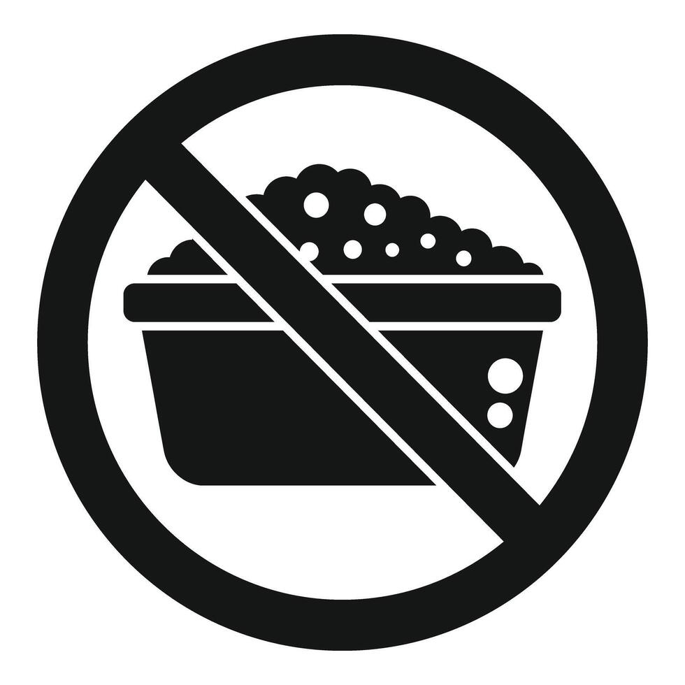 No rice food icon simple vector. Gluten intolerance product vector