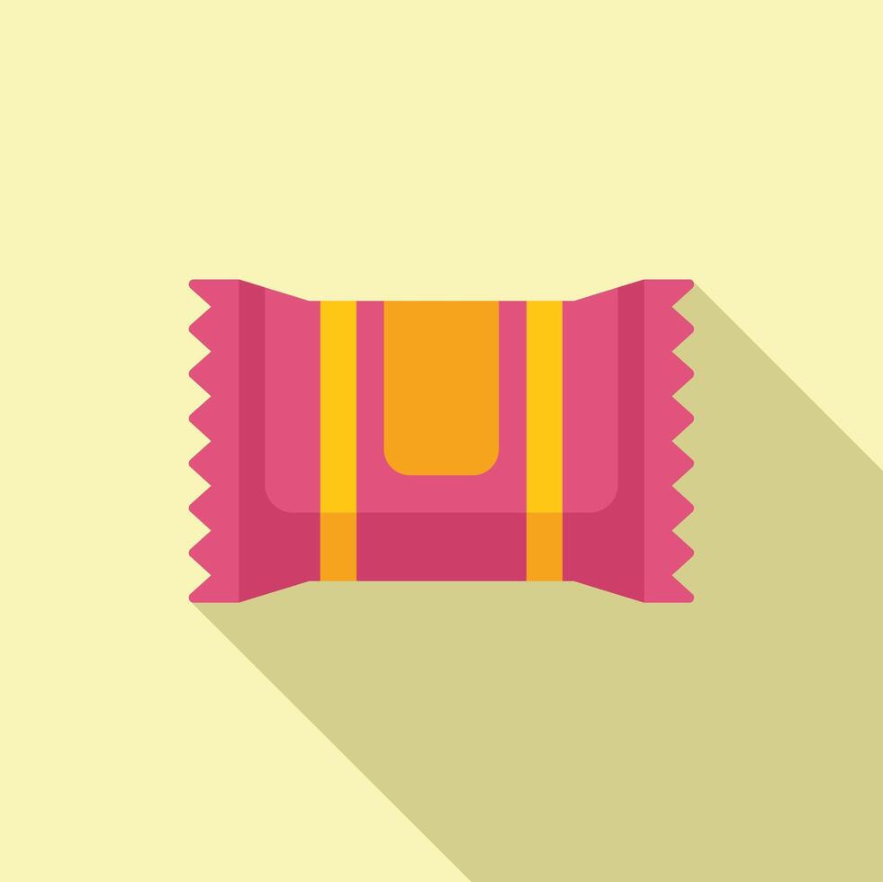 Cereal package snack icon flat vector. Lunch product vector
