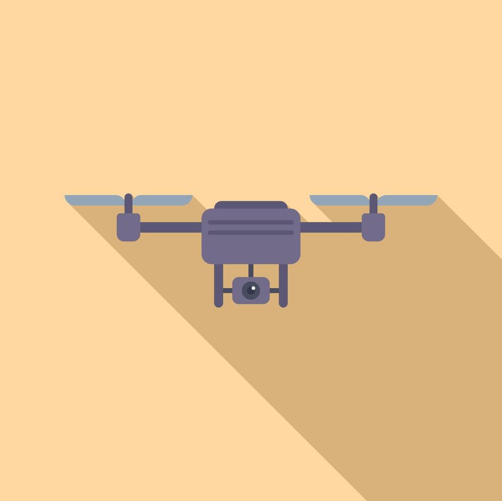 Event video drone icon flat vector. Service cinema go pro vector