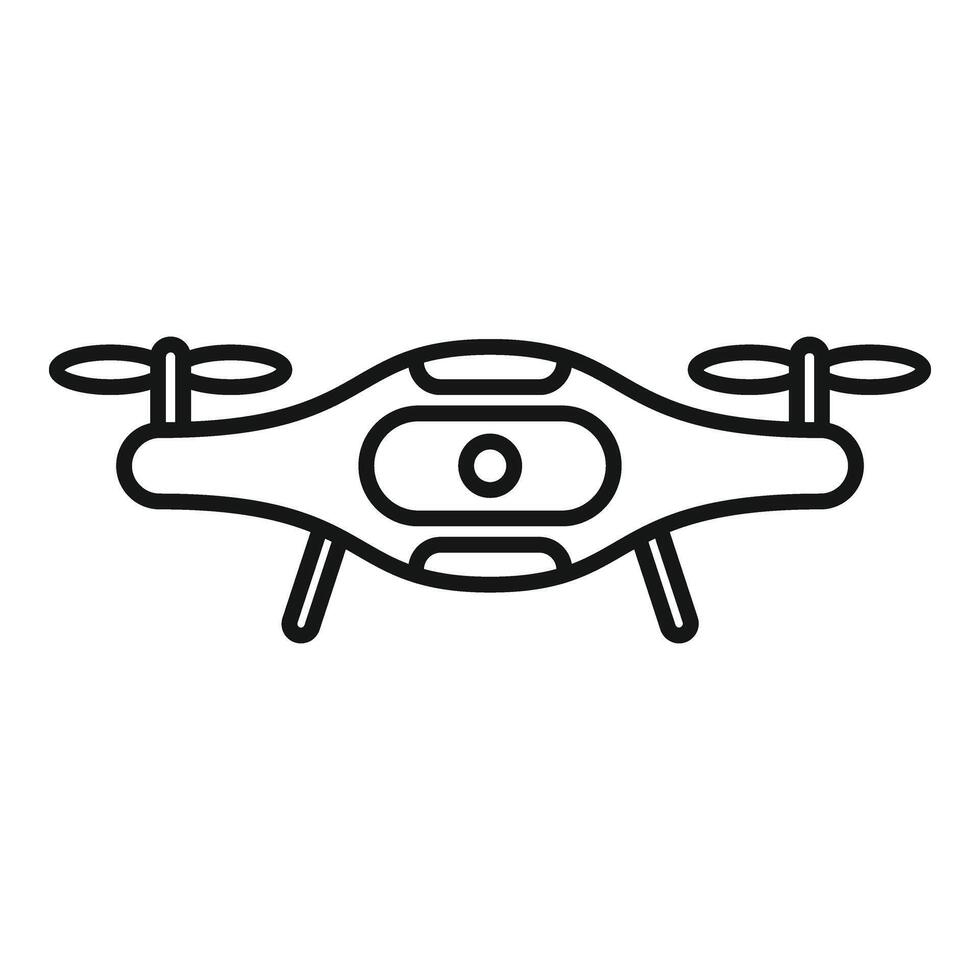 Drone gadget icon outline vector. Pilot creative air vector