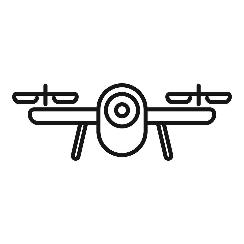 Smart drone control icon outline vector. Air operator vector