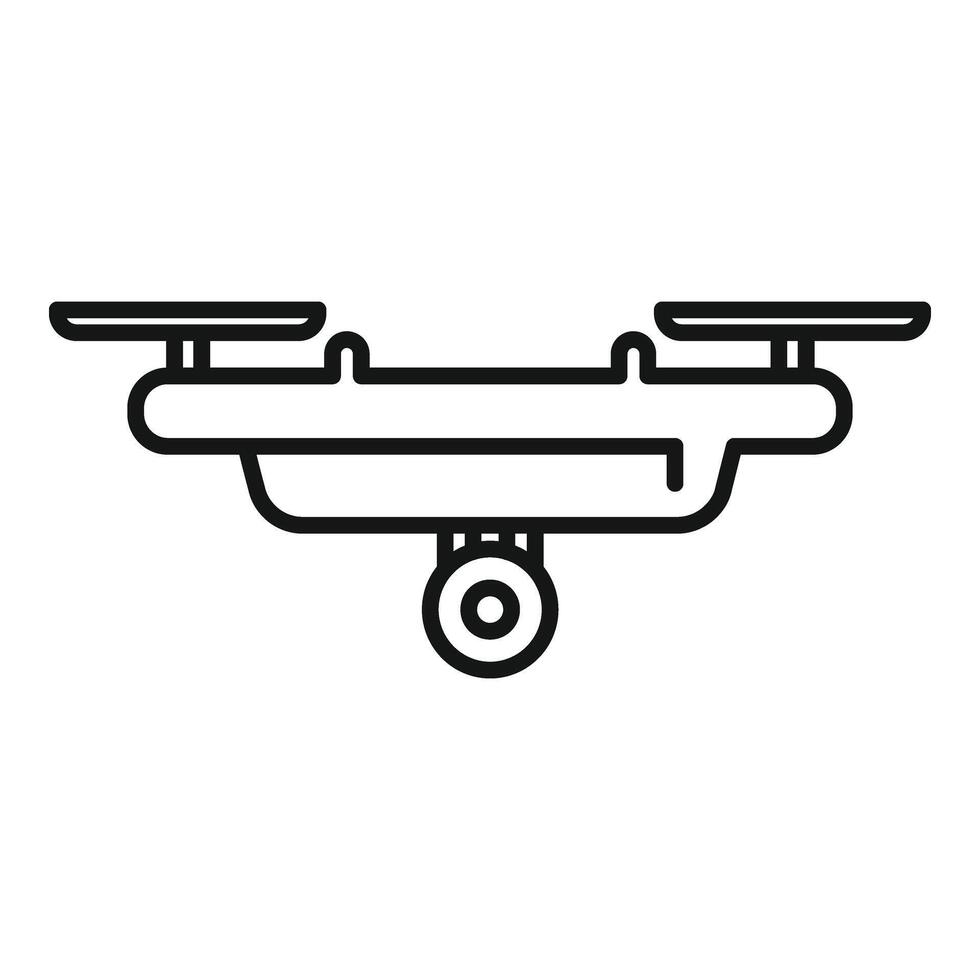 Story flying control icon outline vector. Aero operator vector