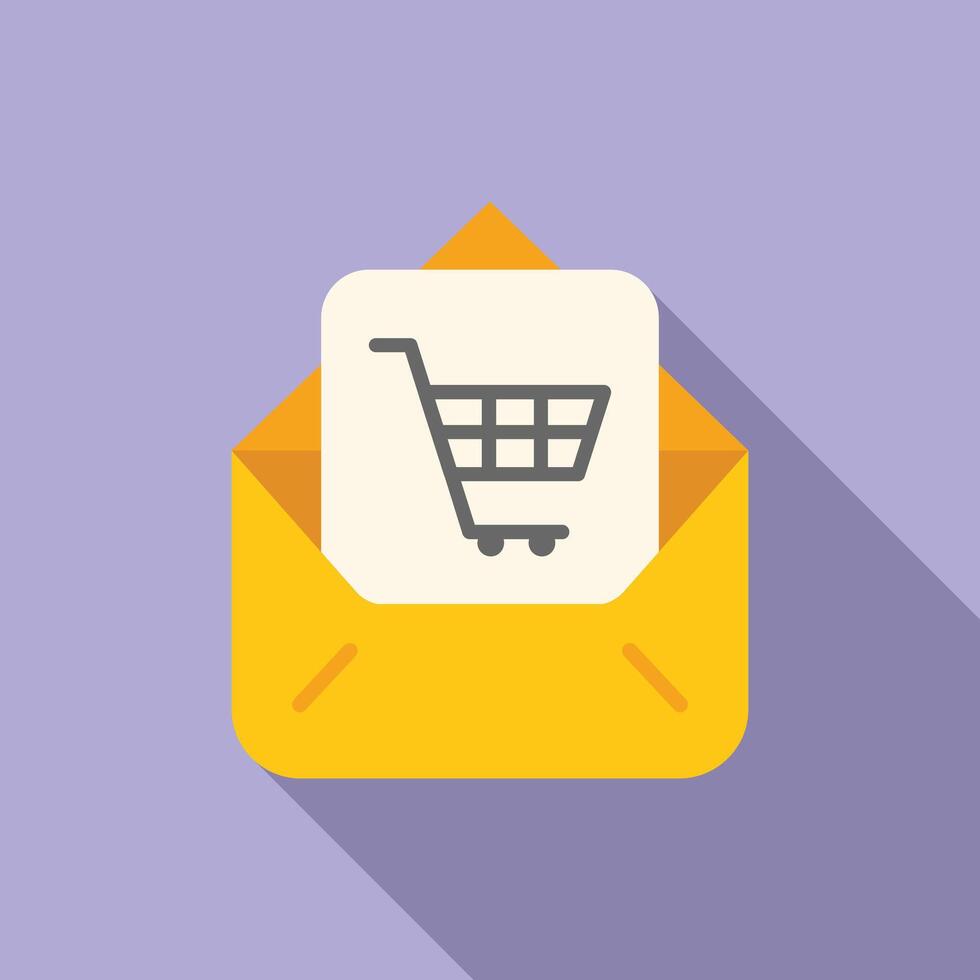 cliente correo mercado apoyo icono plano vector. cliente negocio cuidado vector