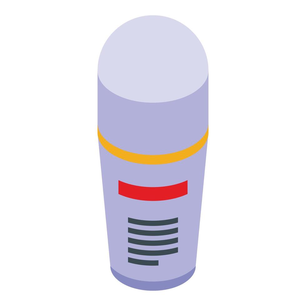 Vial deodorant icon isometric vector. Flask sign product vector