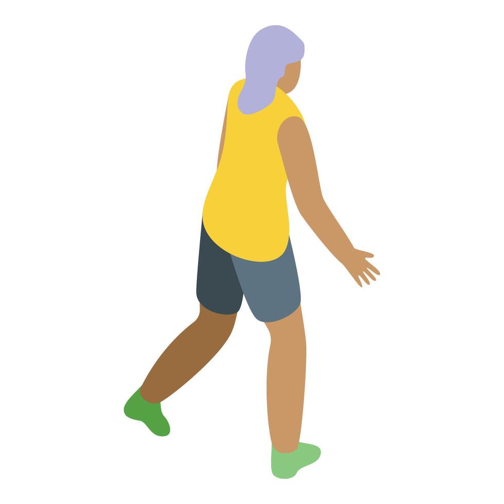 Senior play basketball icon isometric vector. Sport workout vector