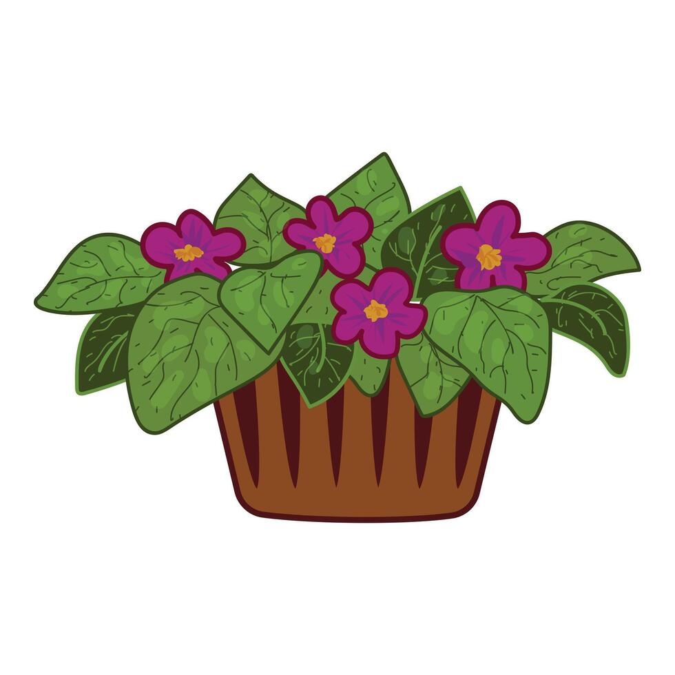 Small flower pot icon cartoon vector. Care indoor planter vector