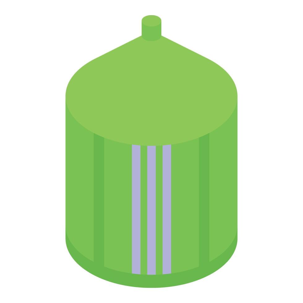 Refinery biogas tank icon isometric vector. Sector energy vector