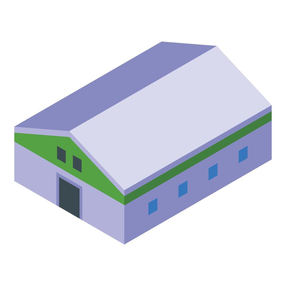 Vegetation biogas plant icon isometric vector. Energy of bio fuel vector