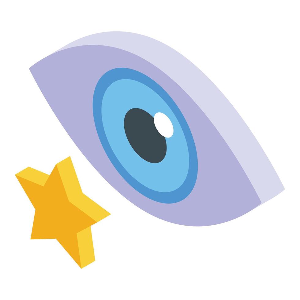New idea of view icon isometric vector. Creative mind vector