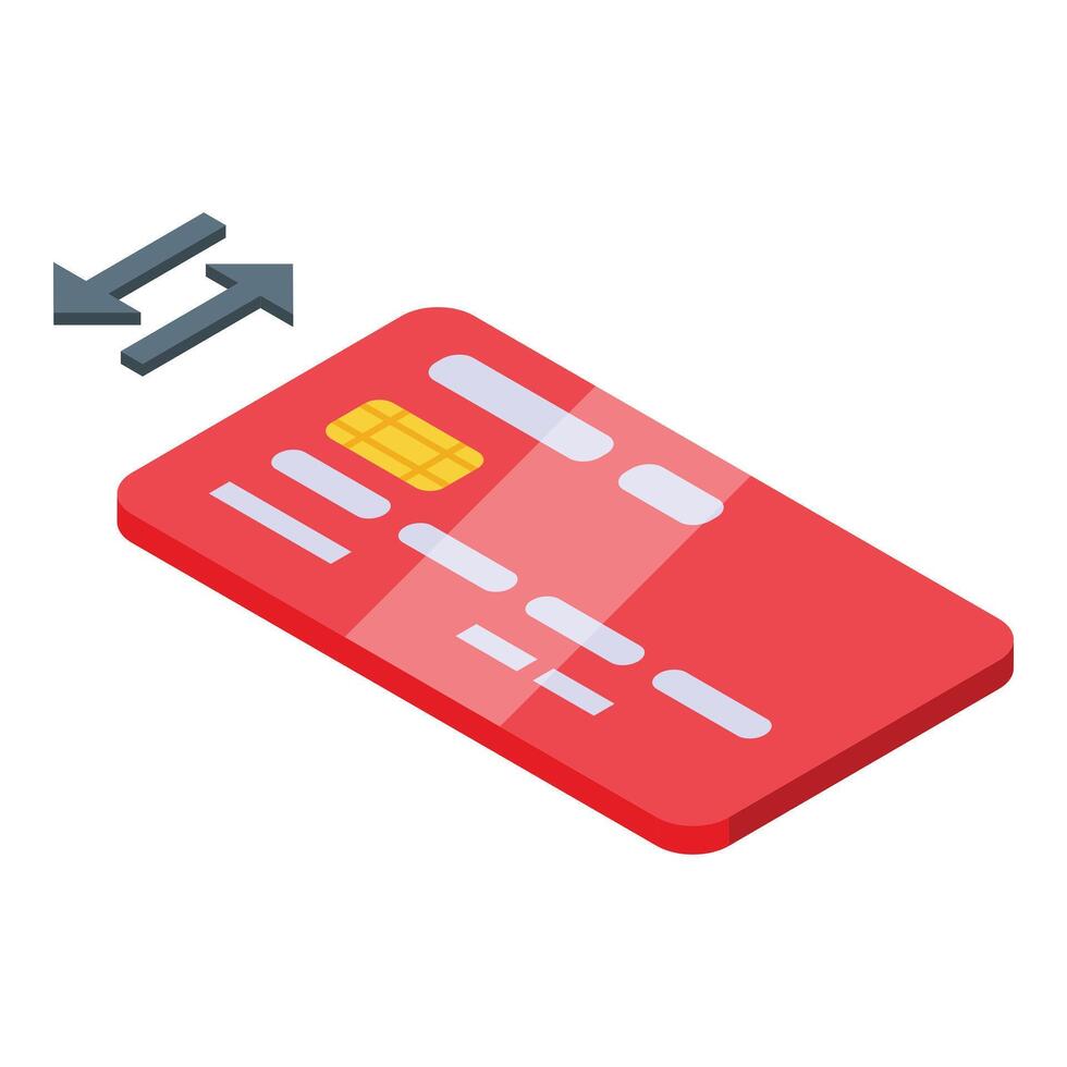 Credit card for online store icon isometric vector. Web shop sale vector