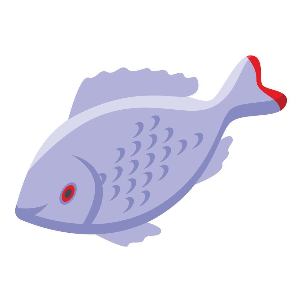 Catch fish icon isometric vector. Fishing hobby vector