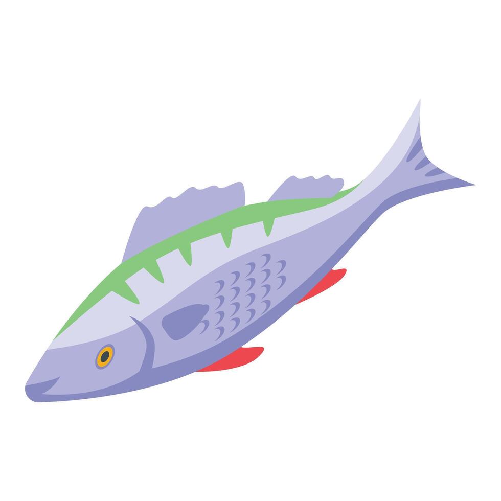 Fishing hobby icon isometric vector. Fisherman activity vector