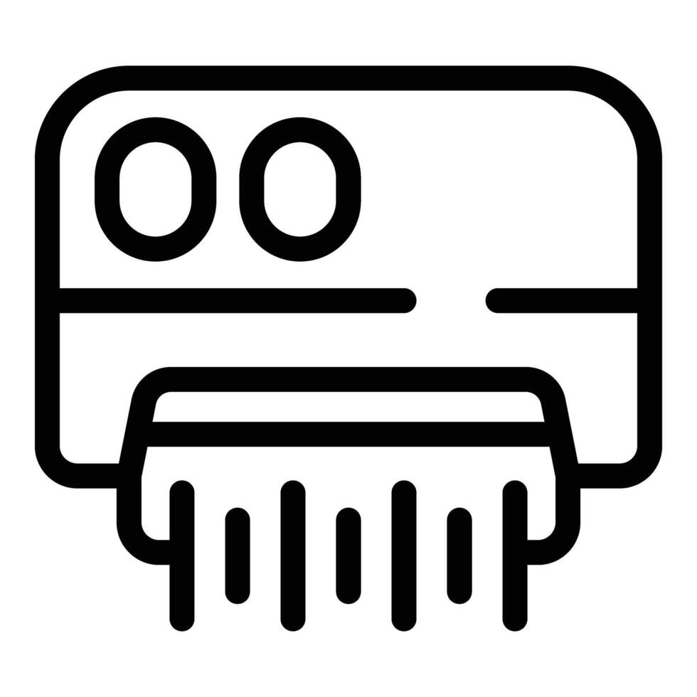 Blowing air conditioner icon outline vector. Indoor ventilation vector