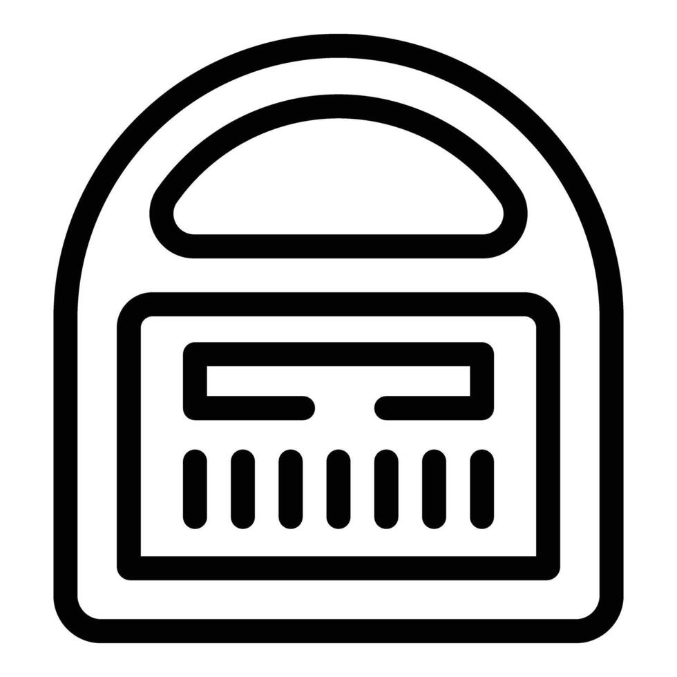 Sand toilet substance icon outline vector. Sandbox care material vector