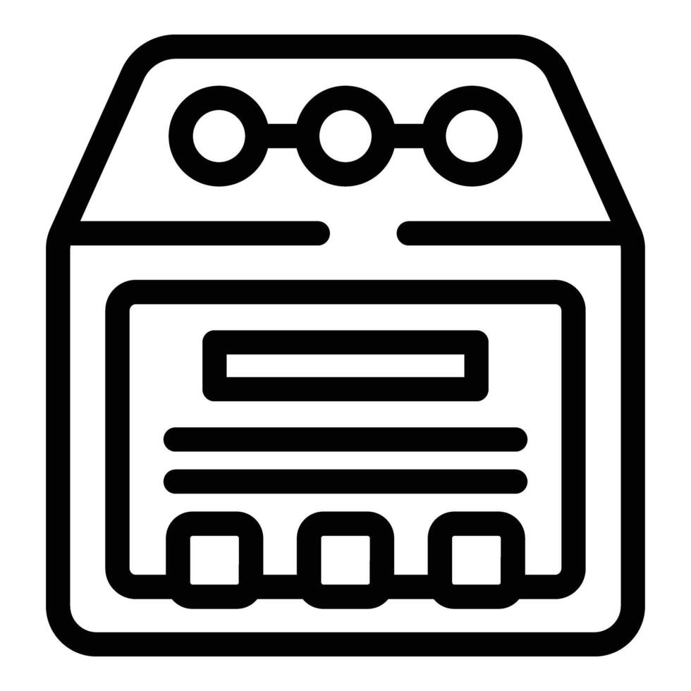 Odor control toilet filler icon outline vector. Scented animal waste substance vector