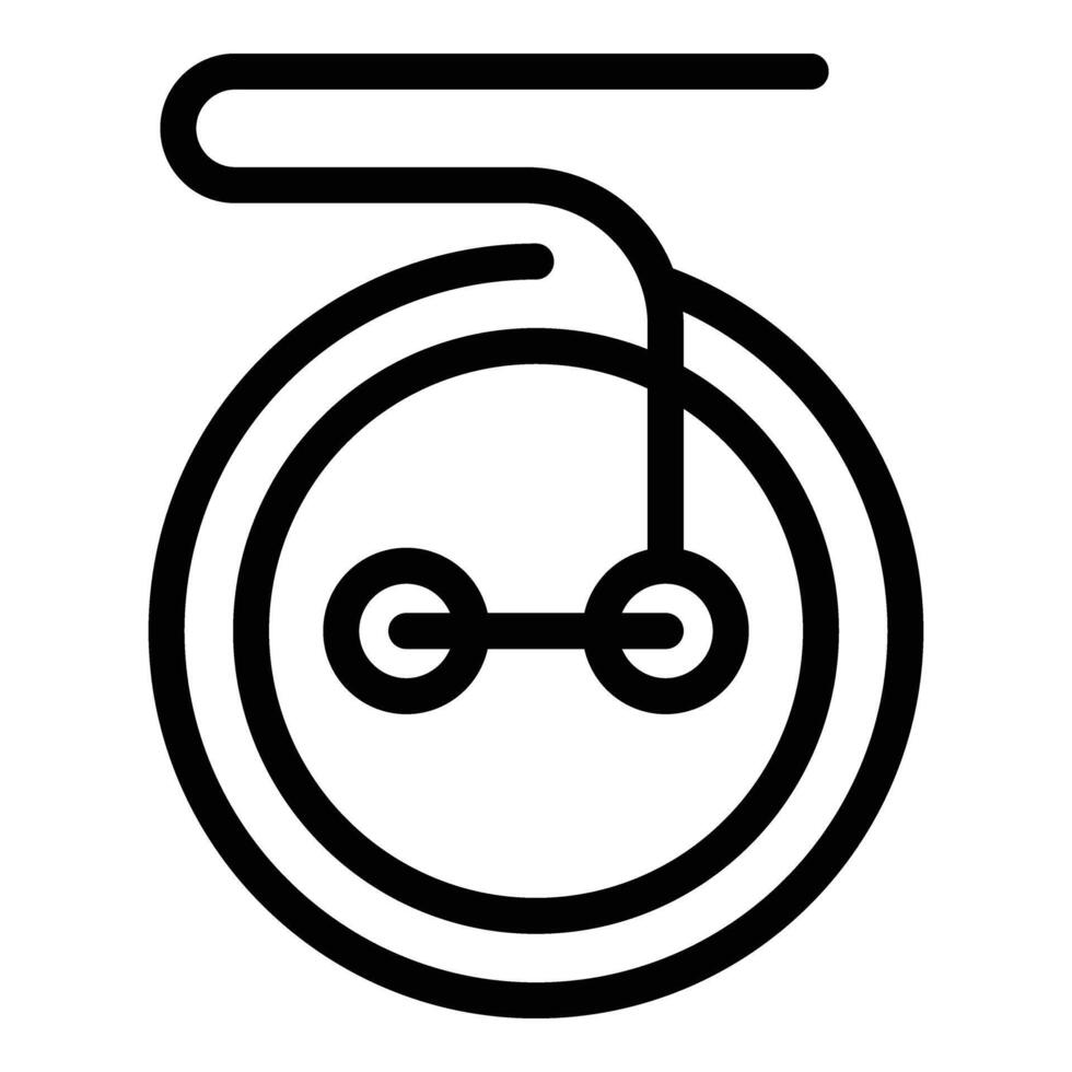 Manufacture button circle icon outline vector. Garment fabrication vector