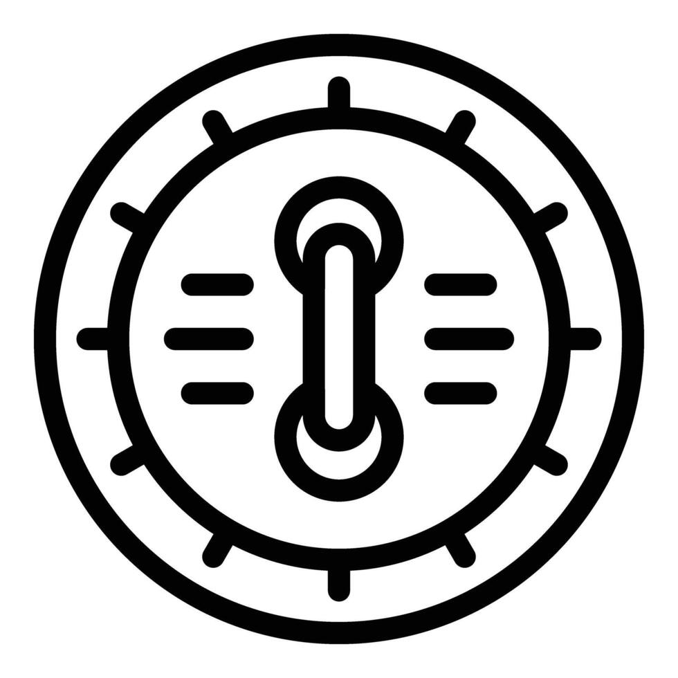 Decorative cloth button icon outline vector. Fashion garment circle vector