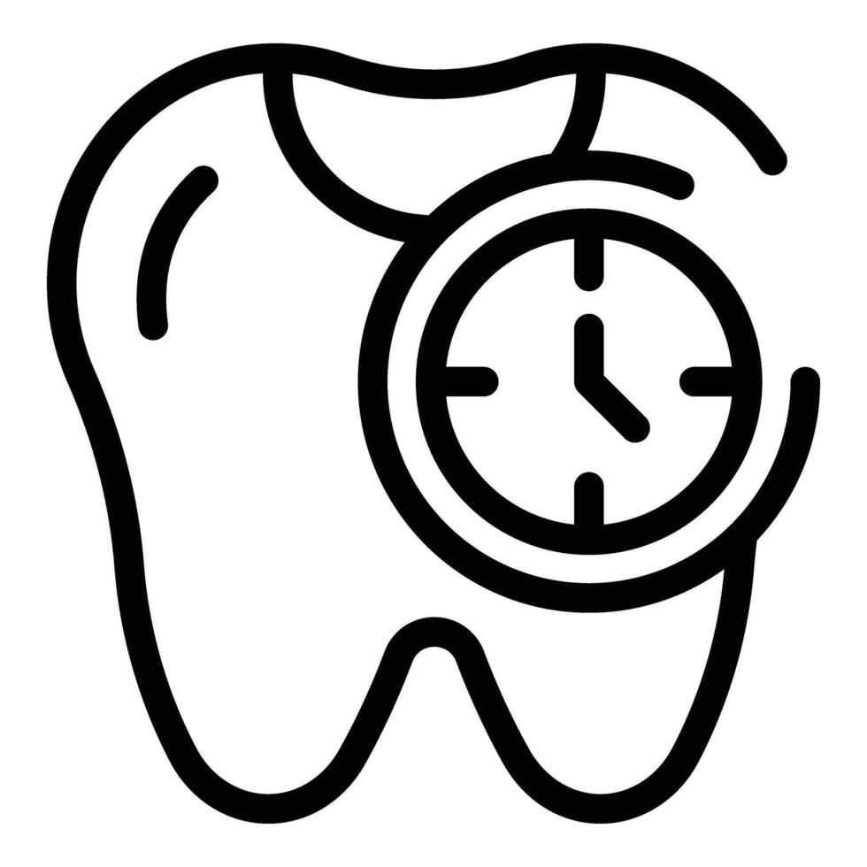 Stomatology visit icon outline vector. Dental appointment vector