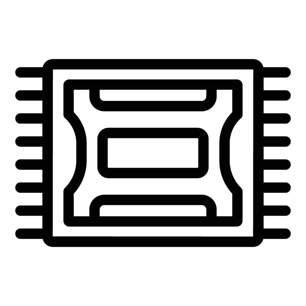 Doorstep mat icon outline vector. Welcome home carpet vector