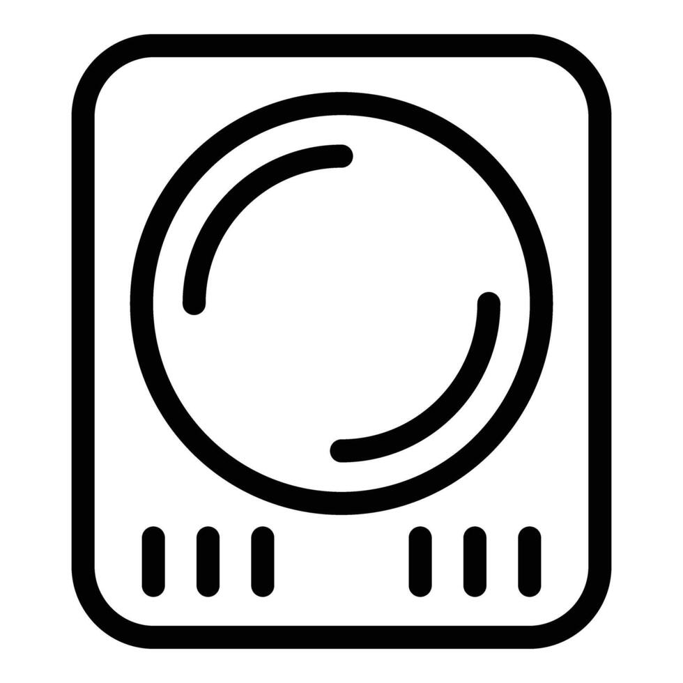 Weight measurement tool icon outline vector. Food mass portion vector
