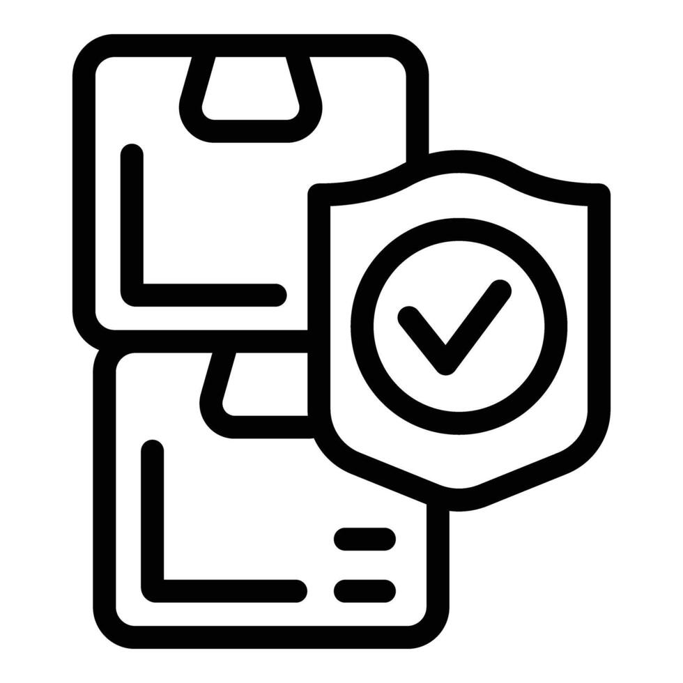 Parcel delivery icon outline vector. Order home shipment vector