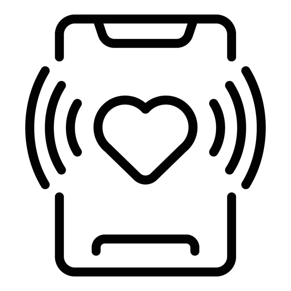 Health first aid call icon outline vector. Patient urgency request vector