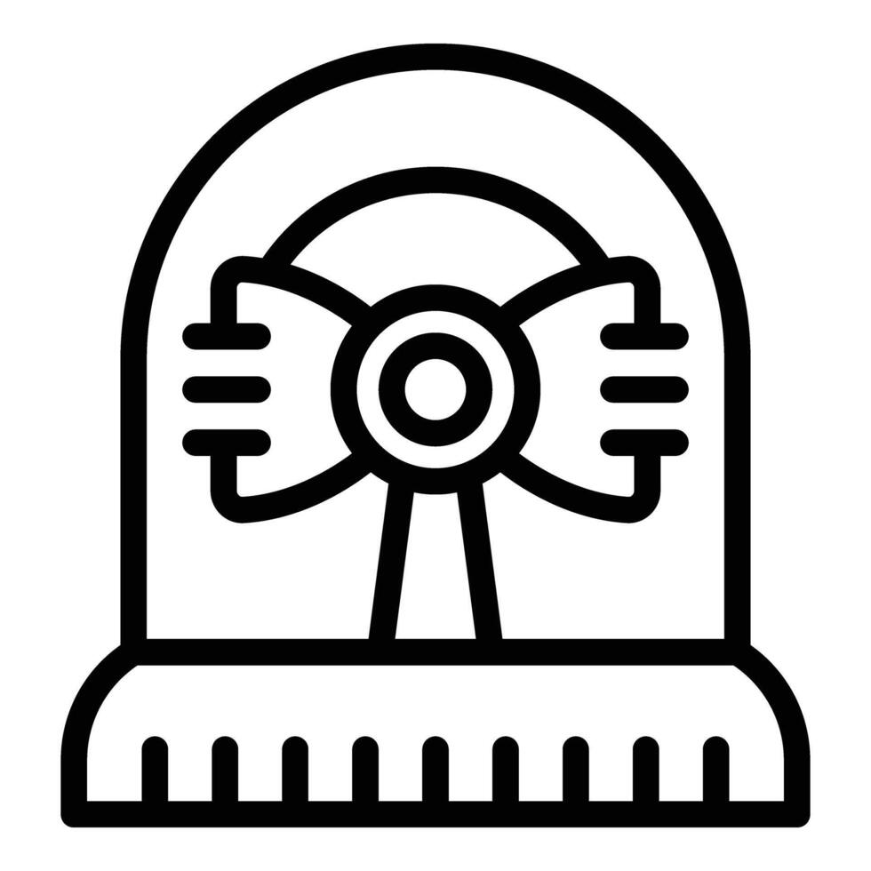 Emergency siren icon outline vector. Rescue warning vector