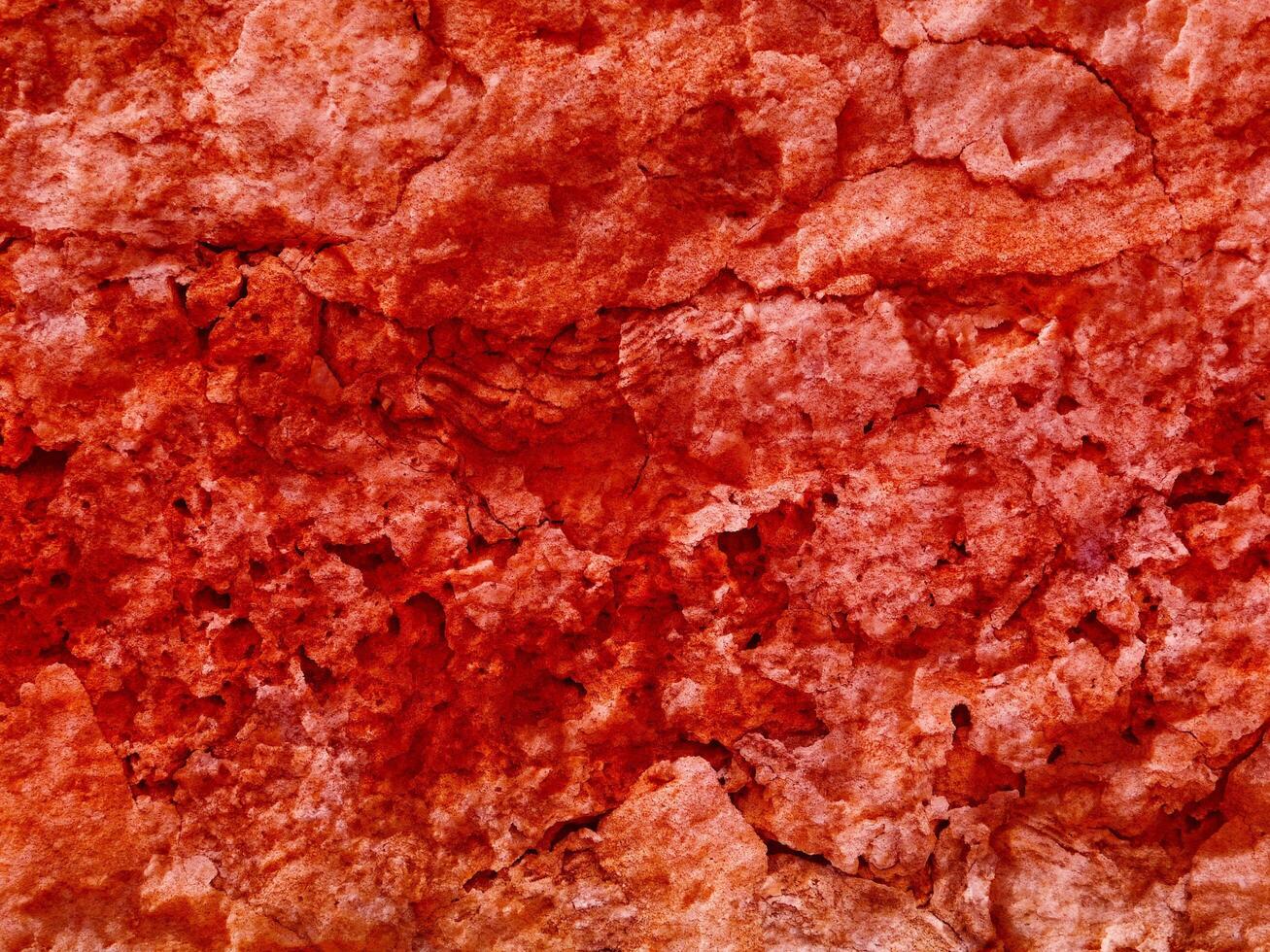 Texture Of Red Stone In The Garden photo
