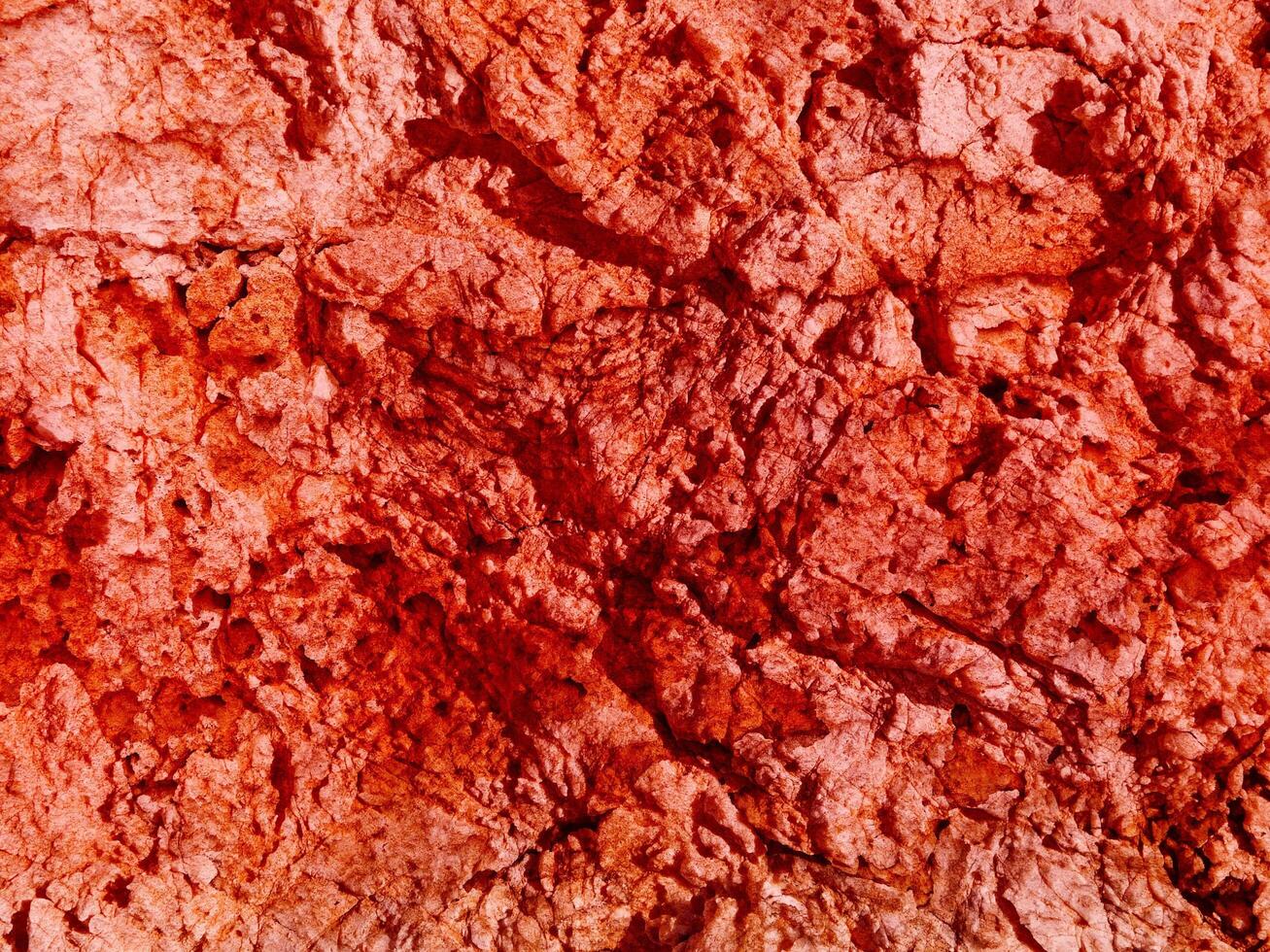 Texture Of Red Stone In The Garden photo