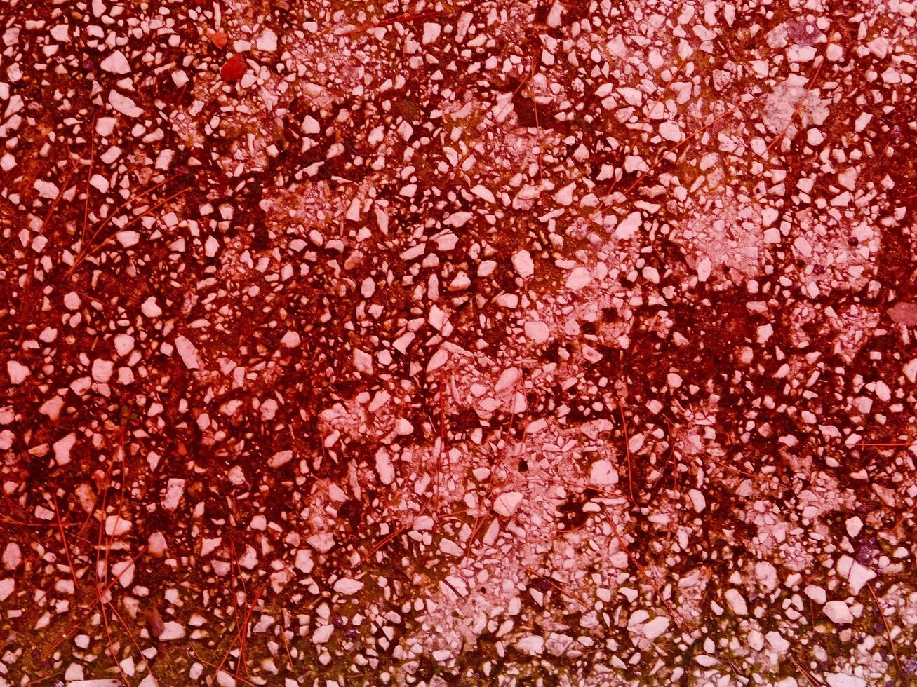 Texture Of Red Stone In The Garden photo