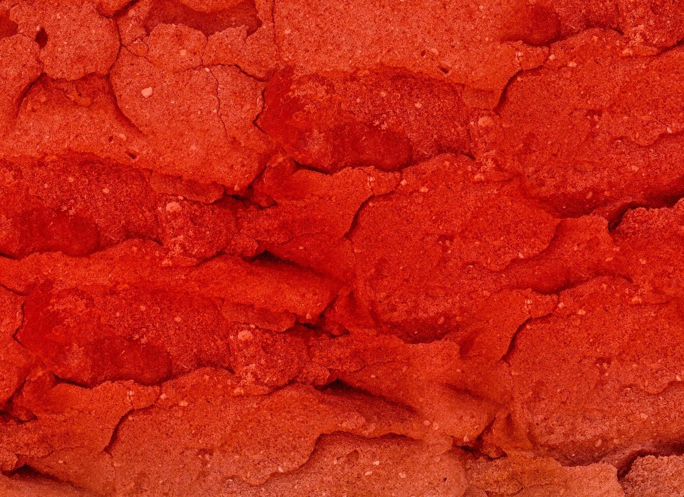 Texture Of Red Stone In The Garden photo