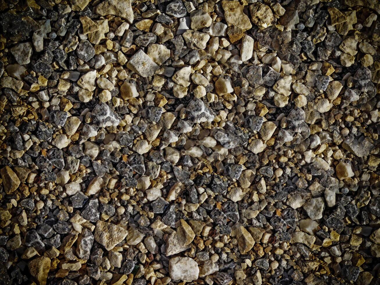 Dark Stone Texture In The Garden photo