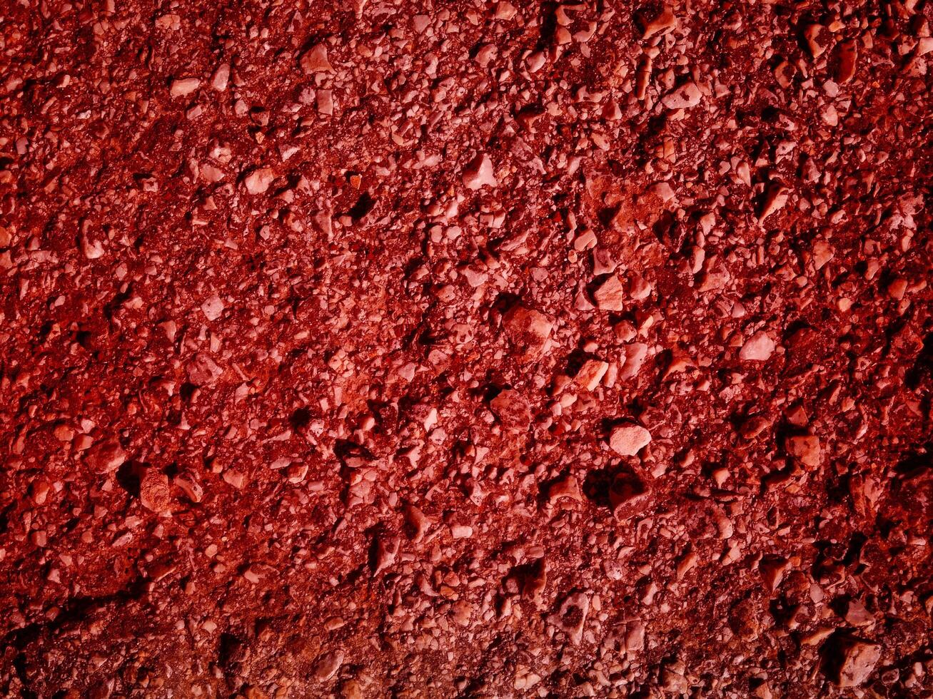 Texture Of Red Stone In The Garden photo