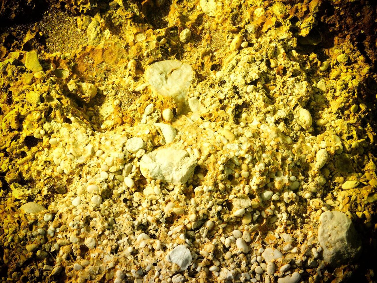 Texture Of Yellow Stone In The Garden photo