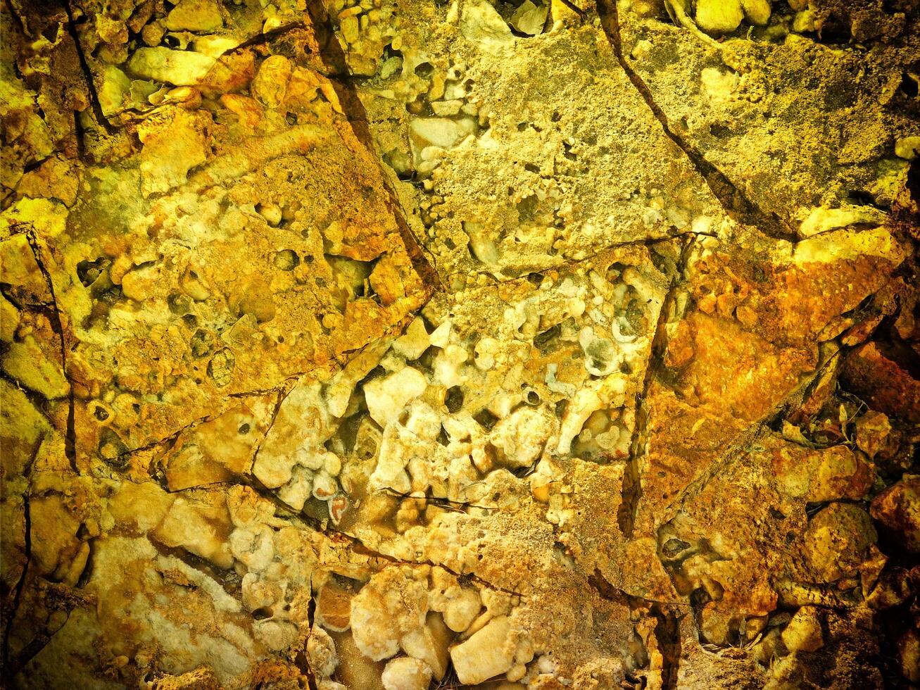 Texture Of Yellow Stone In The Garden photo