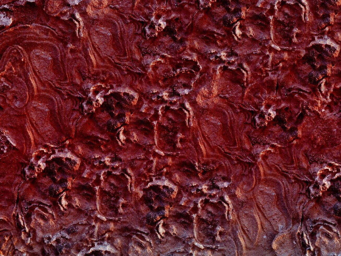 textura de piedra roja en el jardín foto