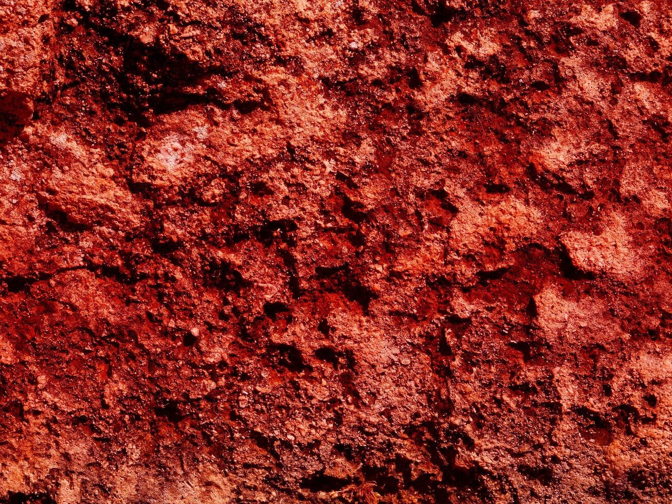 Texture Of Red Stone In The Garden photo