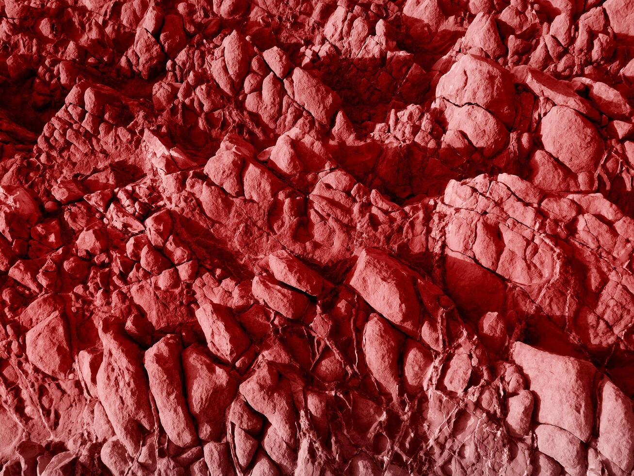 Texture Of Red Stone In The Garden photo