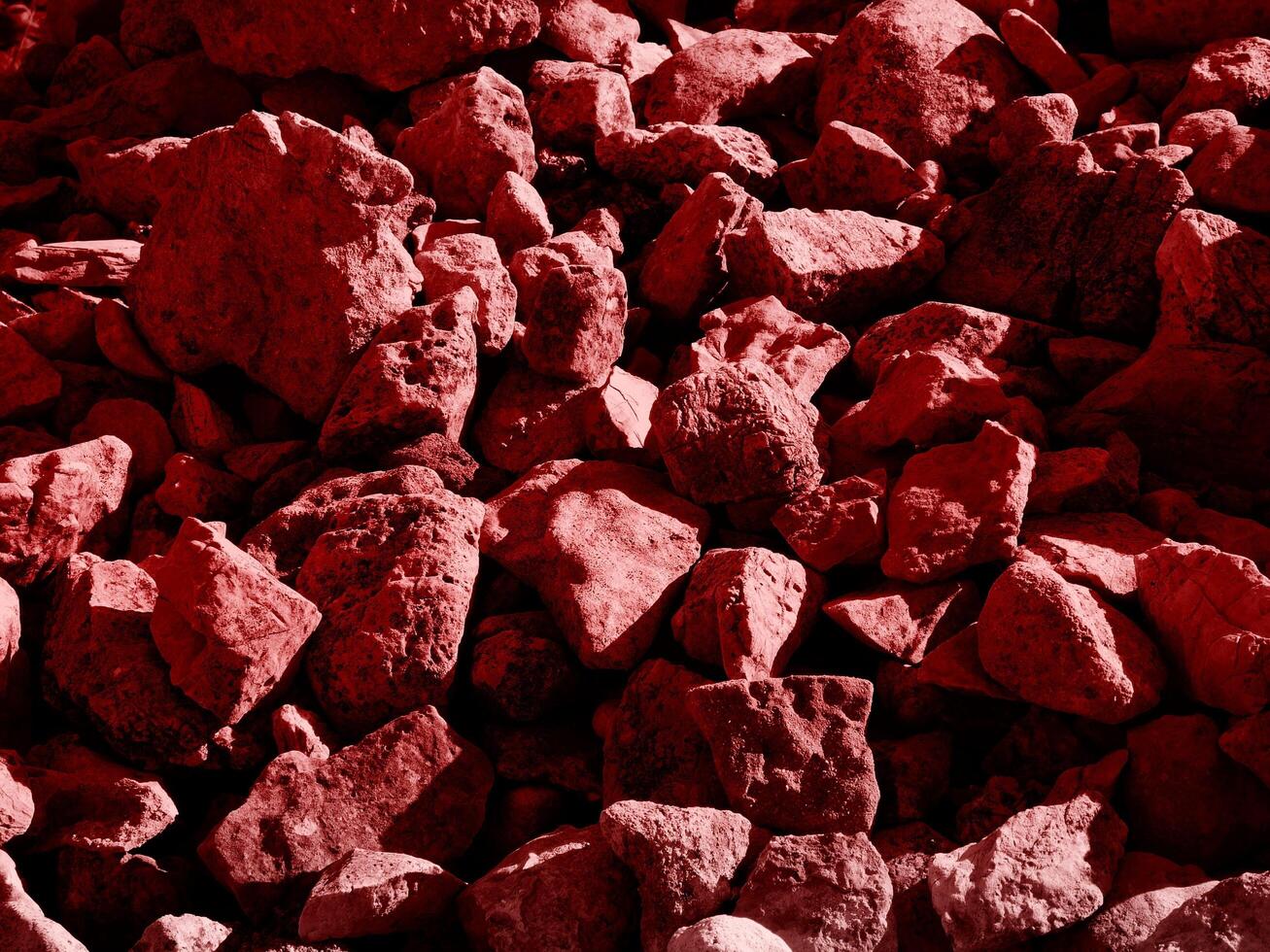 Texture Of Red Stone In The Garden photo