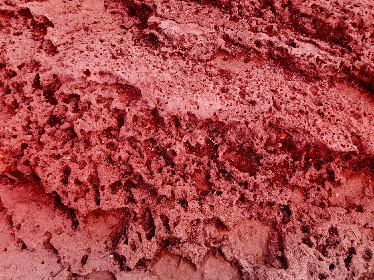 Texture Of Red Stone In The Garden photo