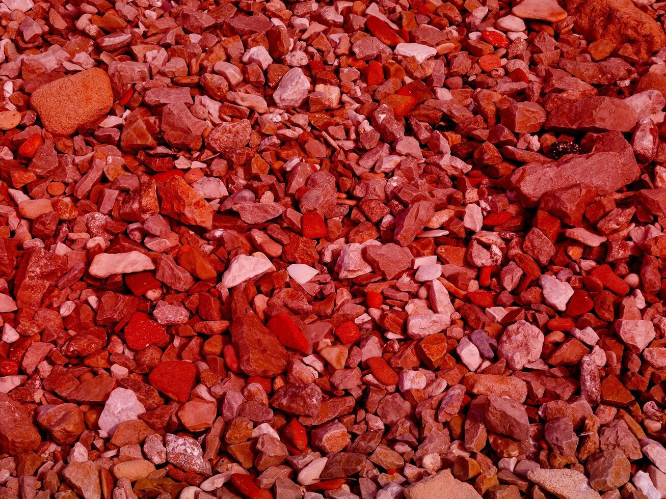 Texture Of Red Stone In The Garden photo