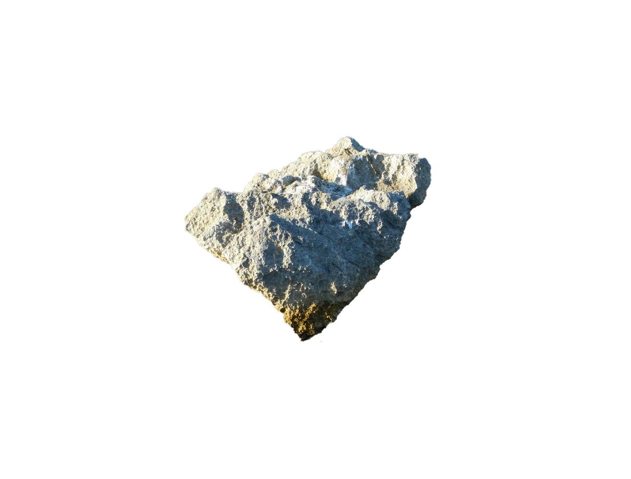 Stone on white background photo