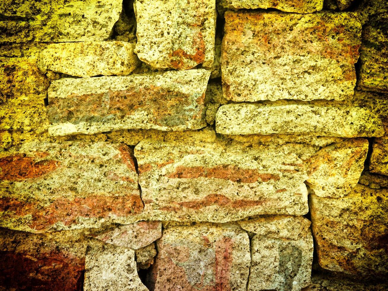 Texture Of Yellow Stone In The Garden photo