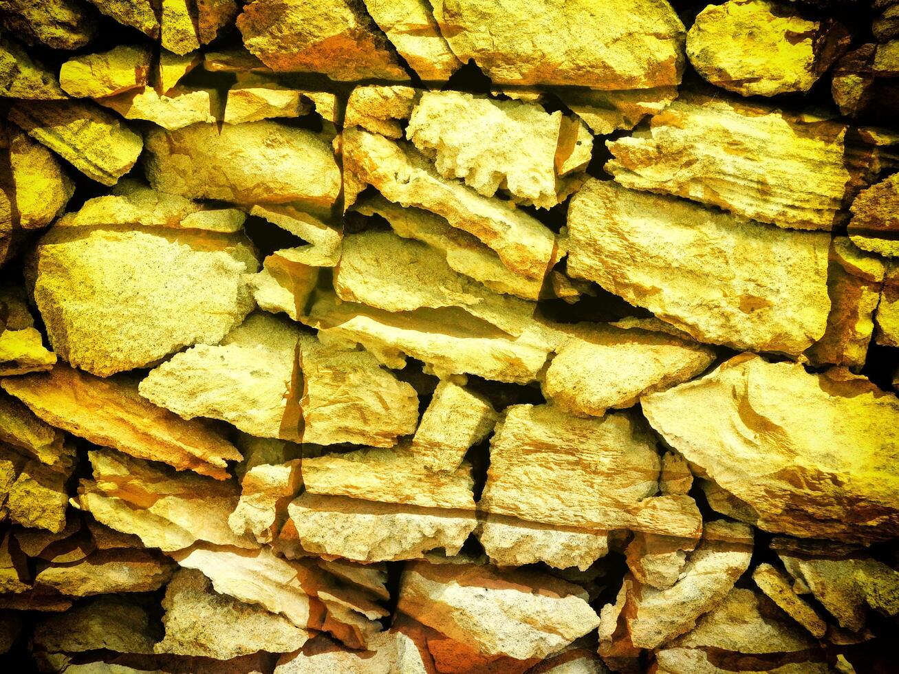 Texture Of Yellow Stone In The Garden photo