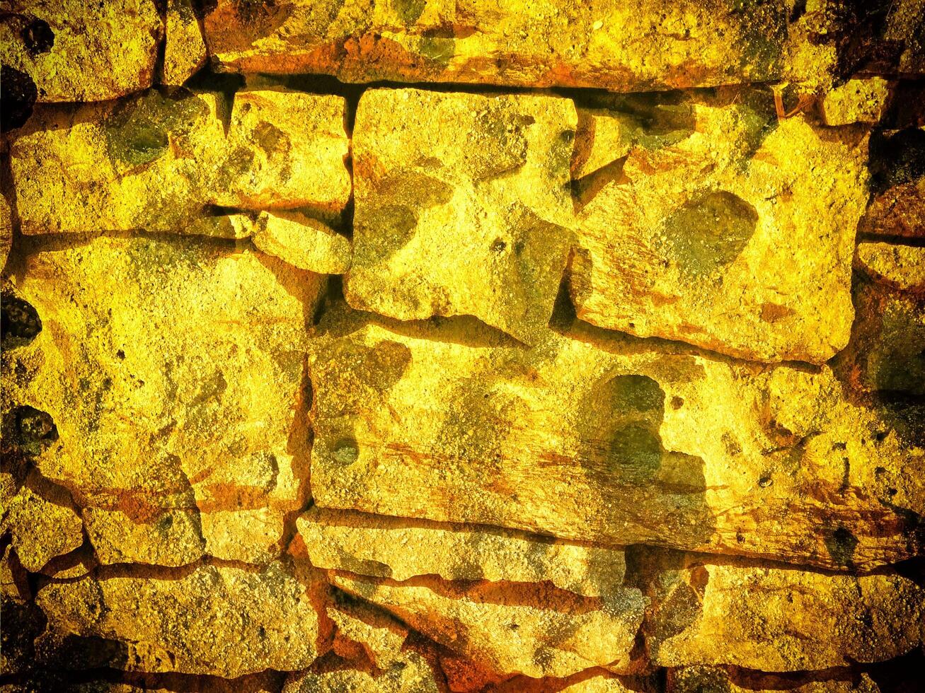 Texture Of Yellow Stone In The Garden photo