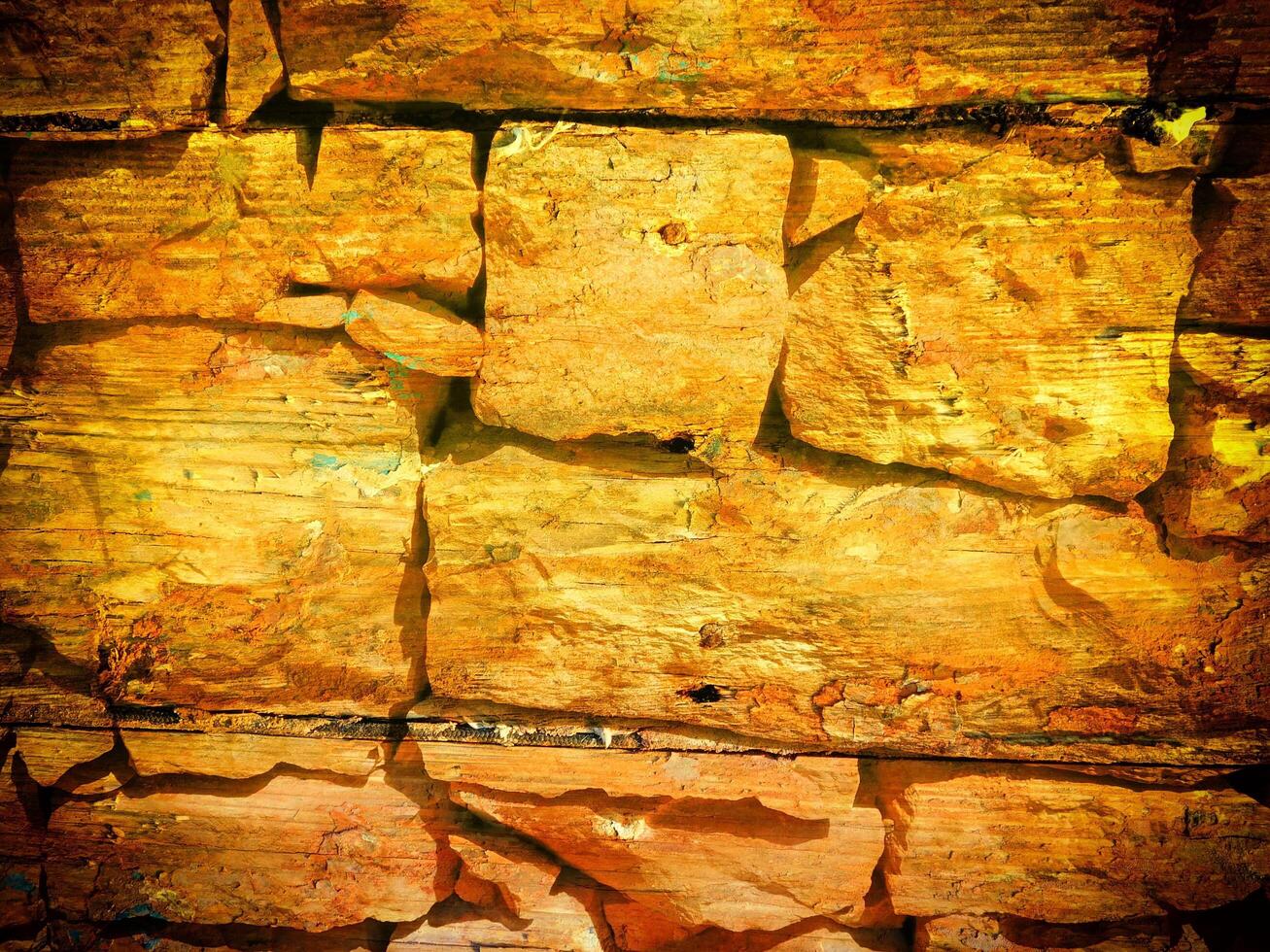 Texture Of Yellow Stone In The Garden photo