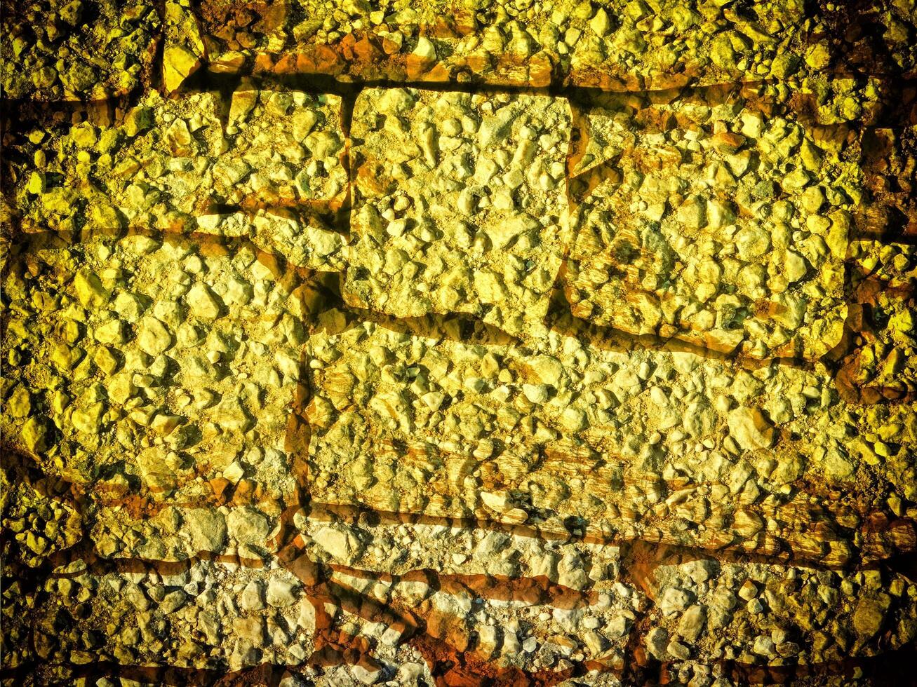 Texture Of Yellow Stone In The Garden photo