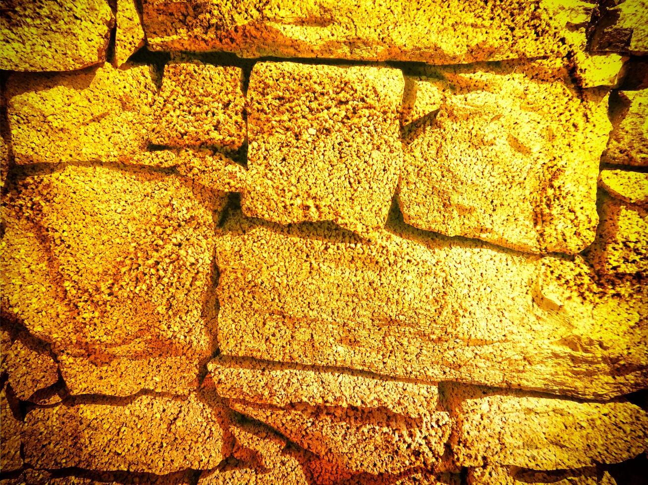 Texture Of Yellow Stone In The Garden photo