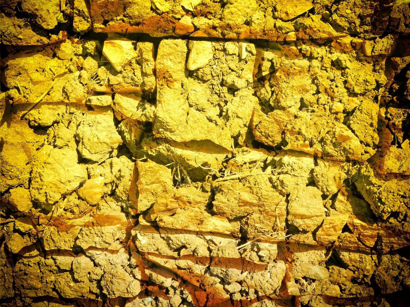 Texture Of Yellow Stone In The Garden photo
