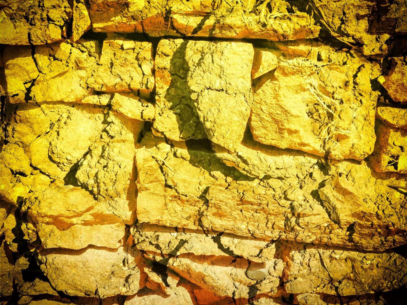 Texture Of Yellow Stone In The Garden photo